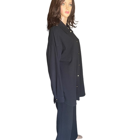 St. John sport by Marie Grey soft/black womens pants size L - Picture 2 of 16